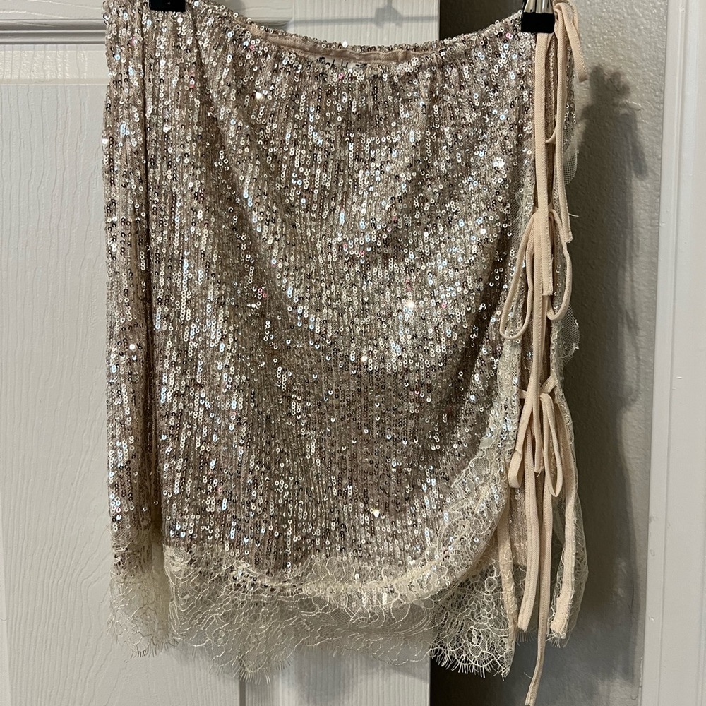 Sequin Free People Skirt